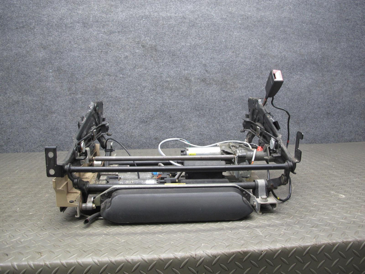 94-99 Mercedes W140 Front Right Seat Lower Frame Track Rail w Motors OEM