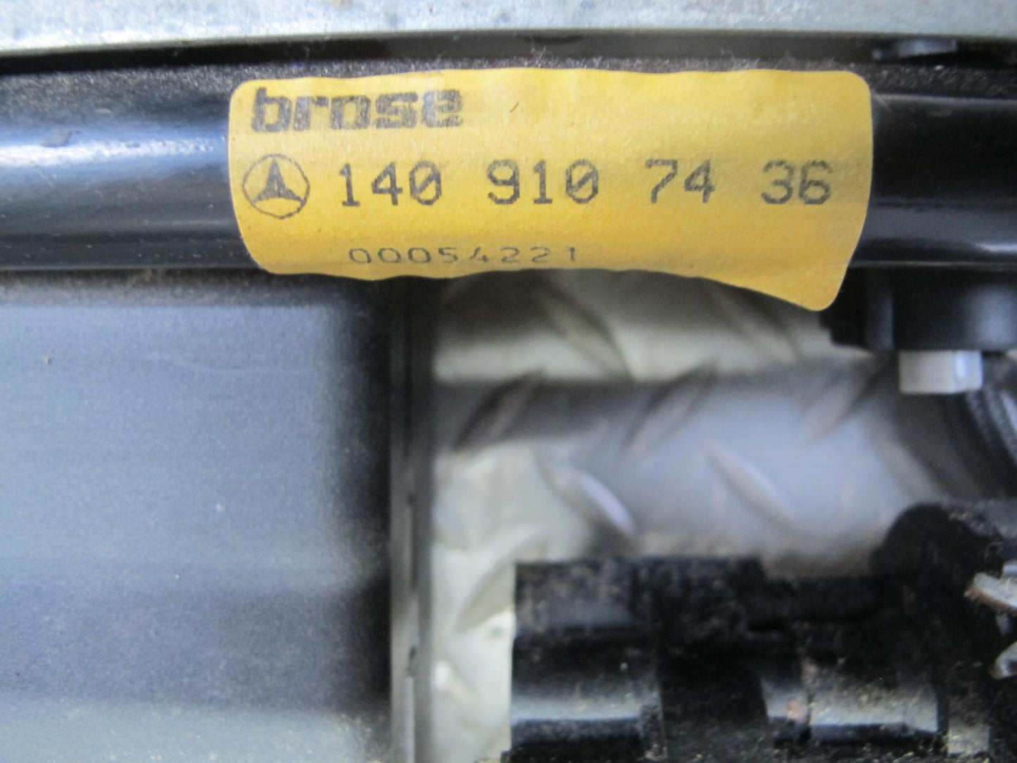 94-99 Mercedes W140 Front Right Seat Lower Frame Track Rail w Motors OEM
