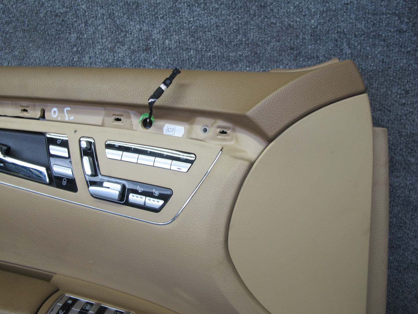 07-09 Mercedes W221 S-class Front Door Interior Trim Cover Panel Set Brown OEM