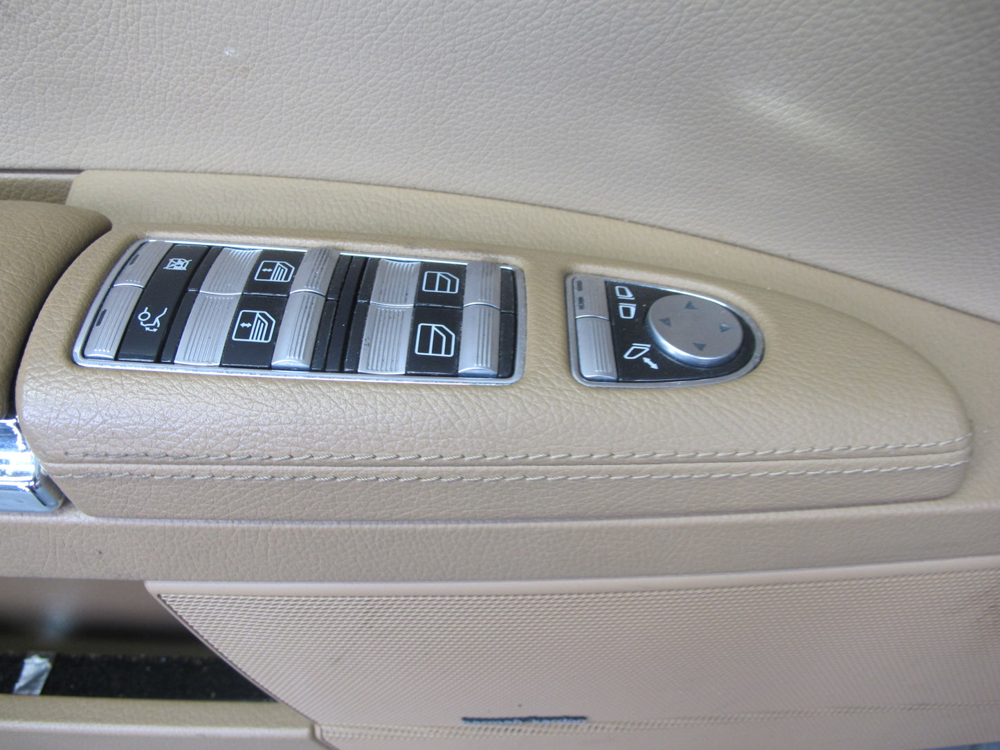 07-09 Mercedes W221 S-class Front Door Interior Trim Cover Panel Set Brown OEM