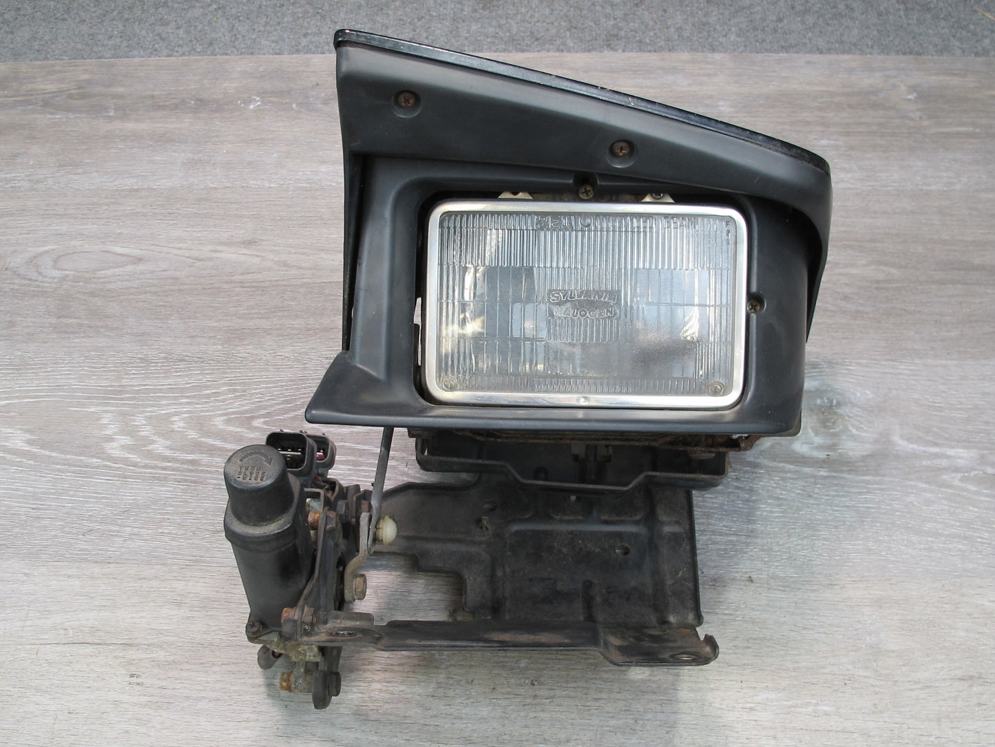 91-93 Mitsubishi 3000GT Front Left POP UP Headlight Lamp w Motor Black OEM