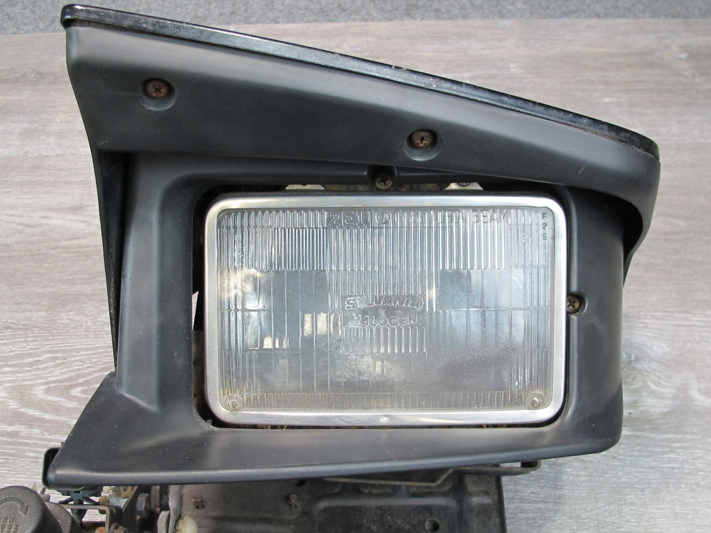 91-93 Mitsubishi 3000GT Front Left POP UP Headlight Lamp w Motor Black OEM
