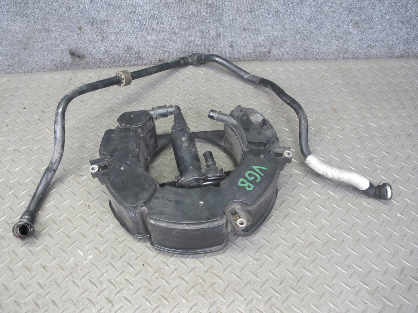 12-13 VW Golf R MK6 Fuel Evap Vapor Charcoal Canister w Vent Hose Pipe OEM