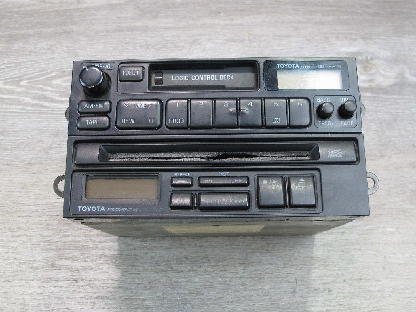 1991 Toyota SW21L MR2 Am/fm Radio Cassette CD Player Head Unit 08601-00801 OEM