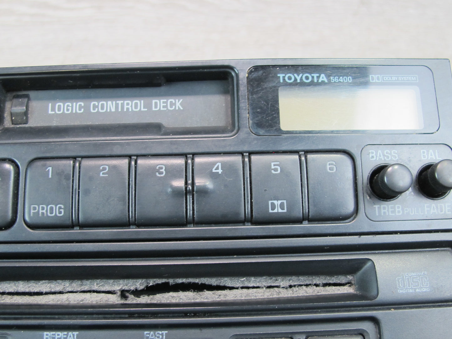 1991 Toyota SW21L MR2 Am/fm Radio Cassette CD Player Head Unit 08601-00801 OEM