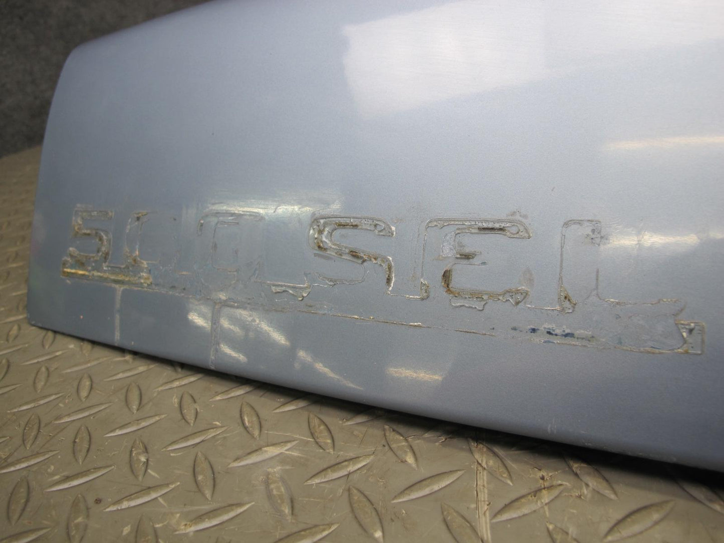 86-91 Mercedes W126 Sedan Rear Trunk Deck Lid Shell Panel OEM