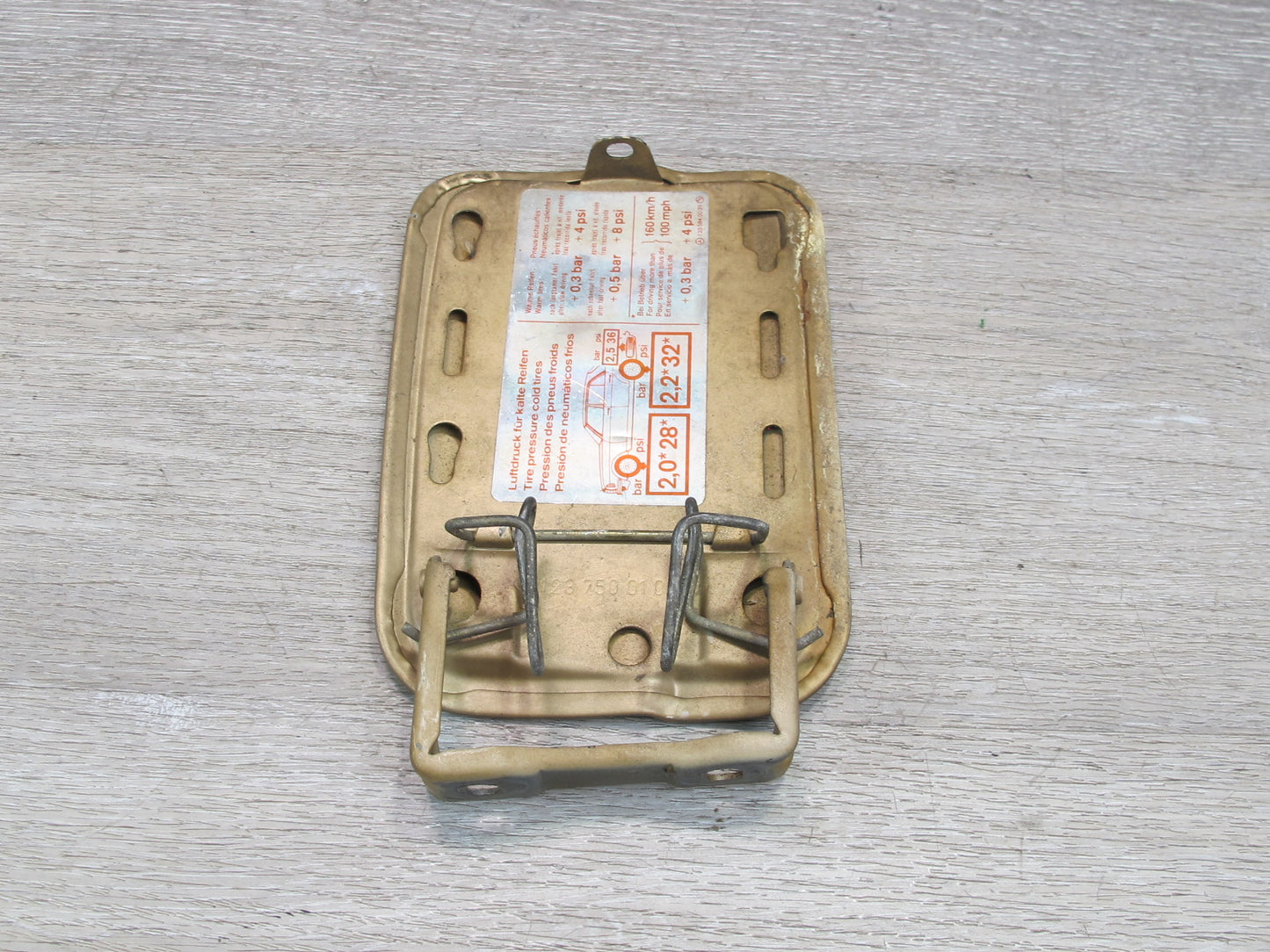 75-85 Mercedes W123 Fuel Tank Filler Door Lid Cover OEM