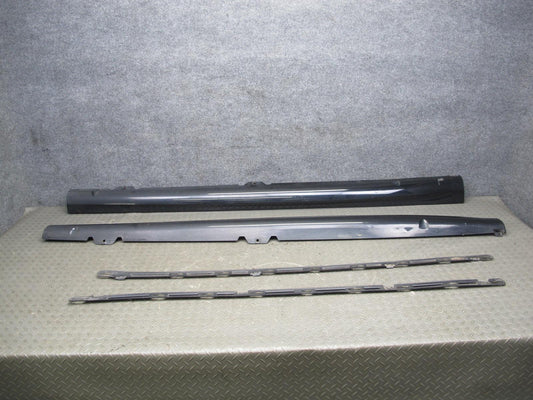 12-13 VW Golf R MK6 2-DR Left Right Side Skirt Rocker Panel Black w Retainer OEM