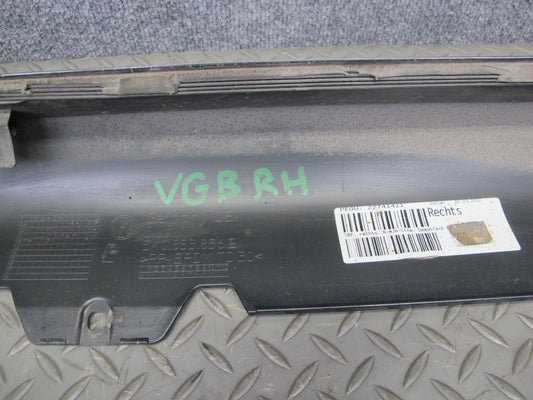 12-13 VW Golf R MK6 2-DR Left Right Side Skirt Rocker Panel Black w Retainer OEM