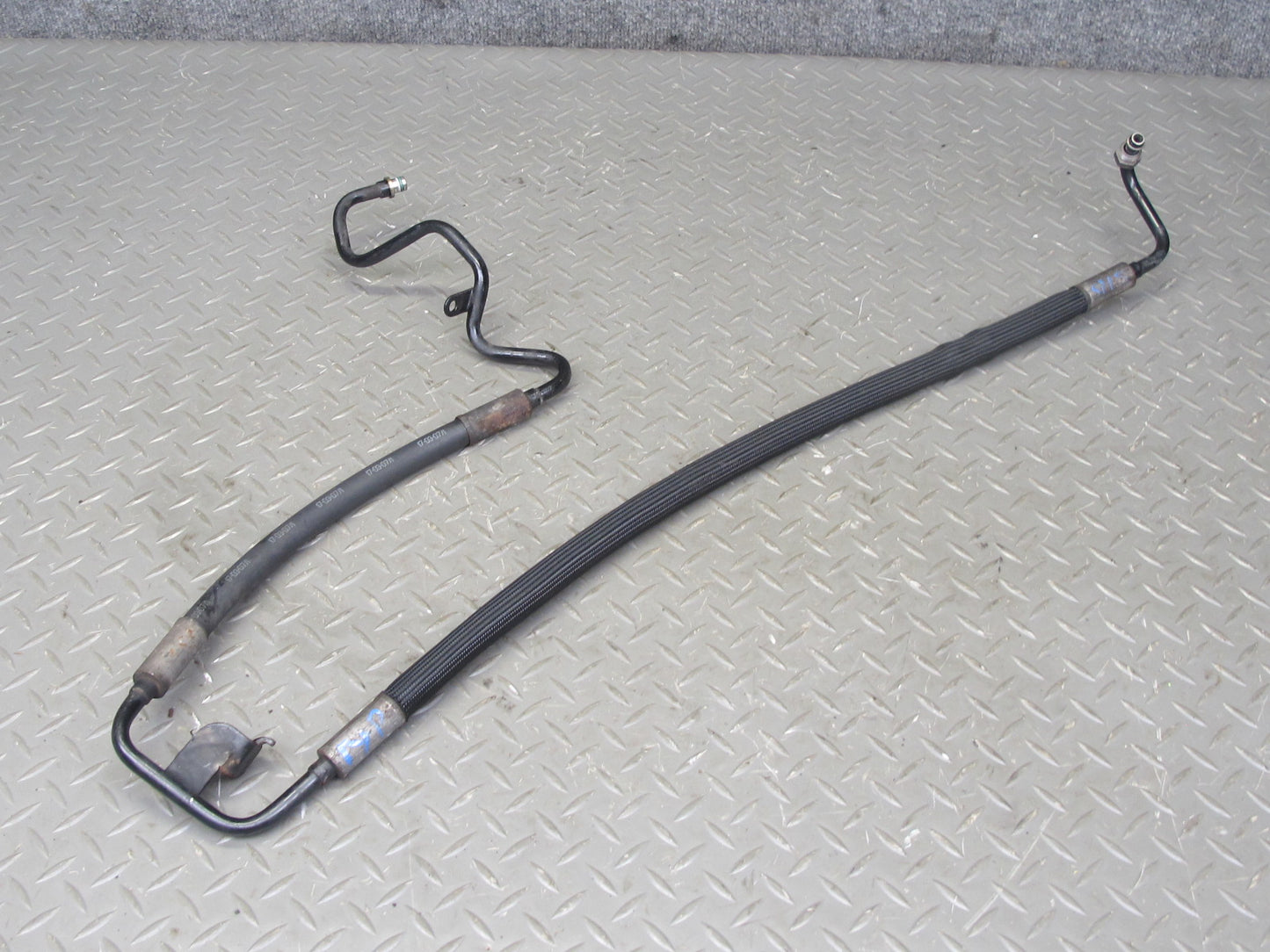 07-09 Mercedes W221 S550 Set of 2 Power Steering Line Hose Pipe OEM