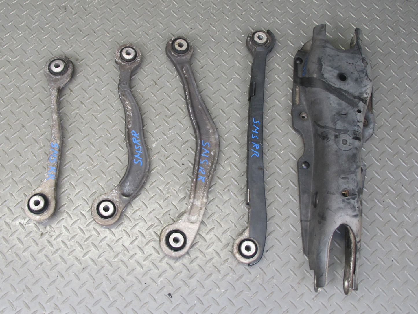 07-13 Mercedes W221 S-class Set of 5 Rear Right Upper & Lower Control Arm OEM