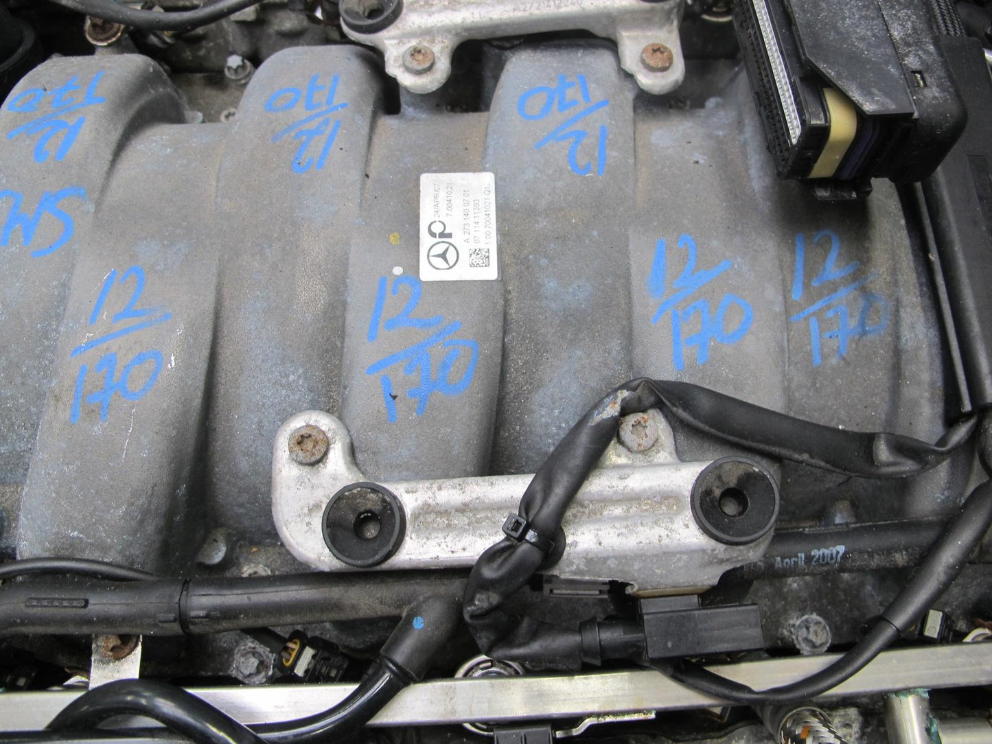 07-11 Mercedes W221 S550 5.5L M273 273.968 4MATIC AWD Engine Motor 166K Miles