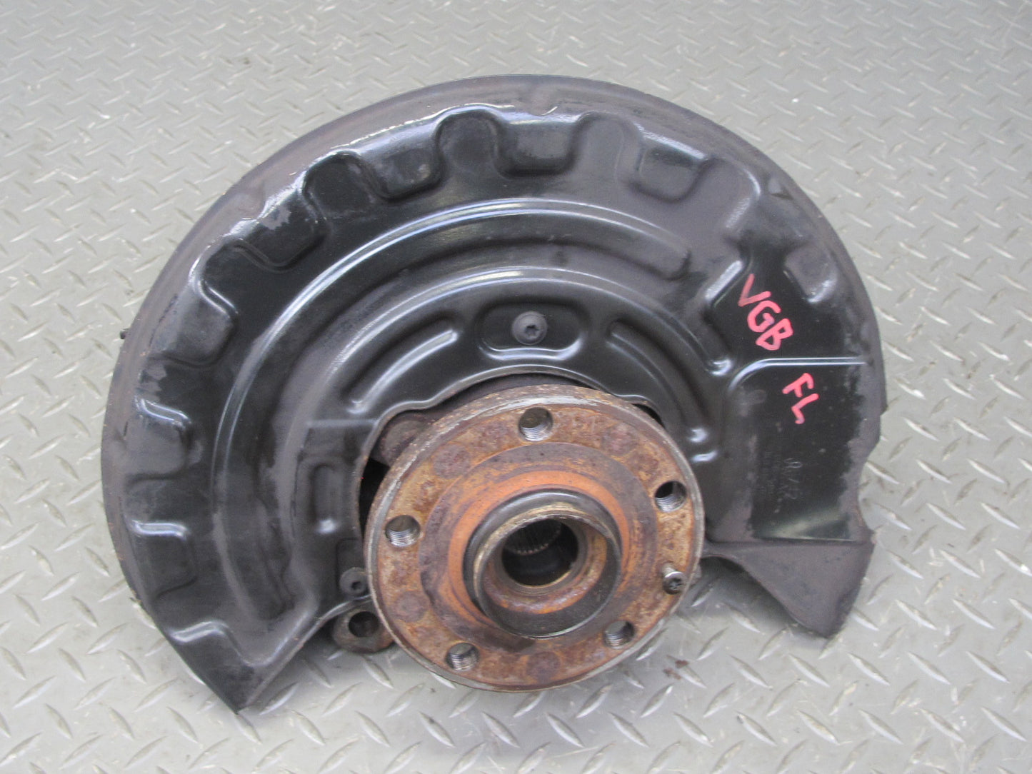 12-13 VW Golf R MK6 Front Left Spindle Knuckle Wheel Hub Bearing OEM