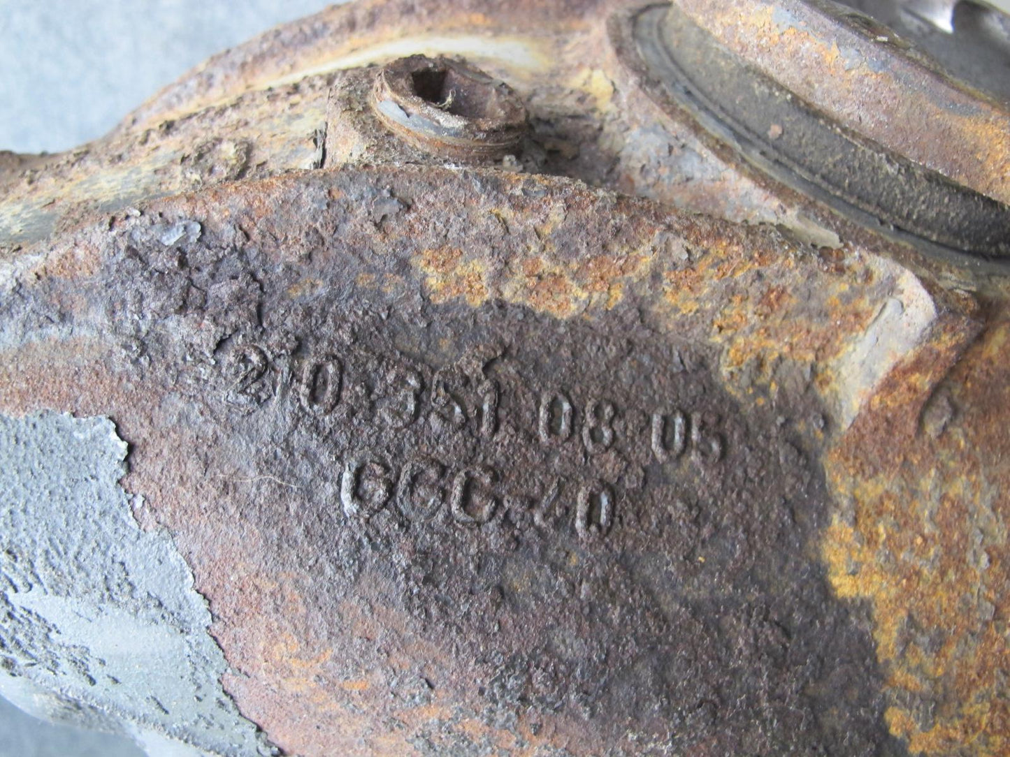 95-99 Mercedes W140 S320 Rear Differential Carrier 3.45 Ratio OEM