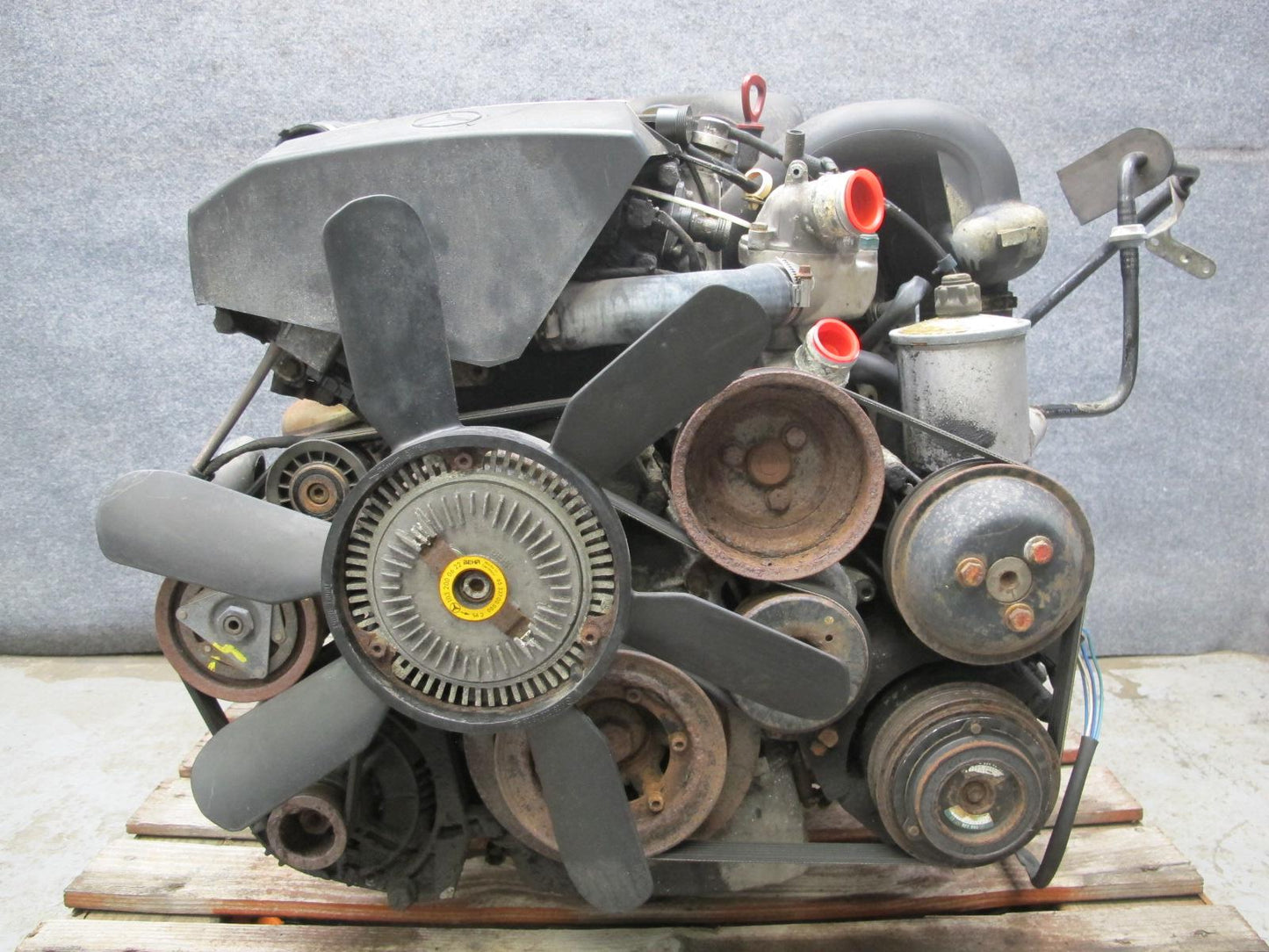 94-95 Mercedes W140 S320 3.2L M104 104.994 Complete Engine Motor OEM