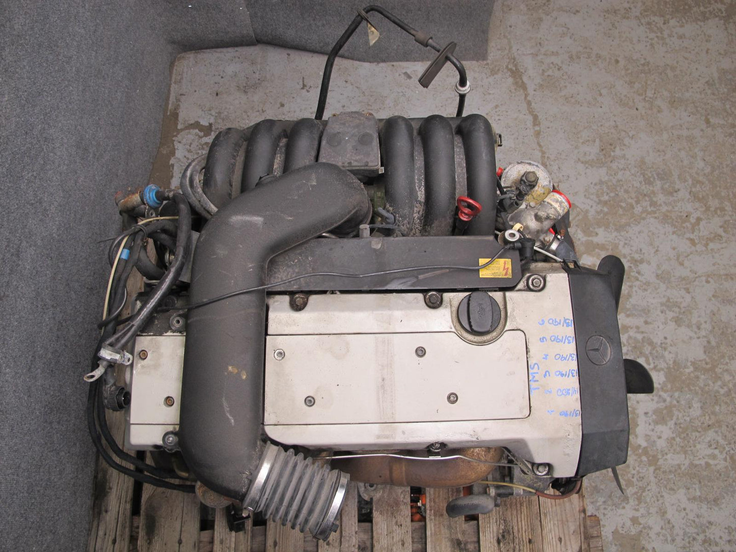 94-95 Mercedes W140 S320 3.2L M104 104.994 Complete Engine Motor OEM