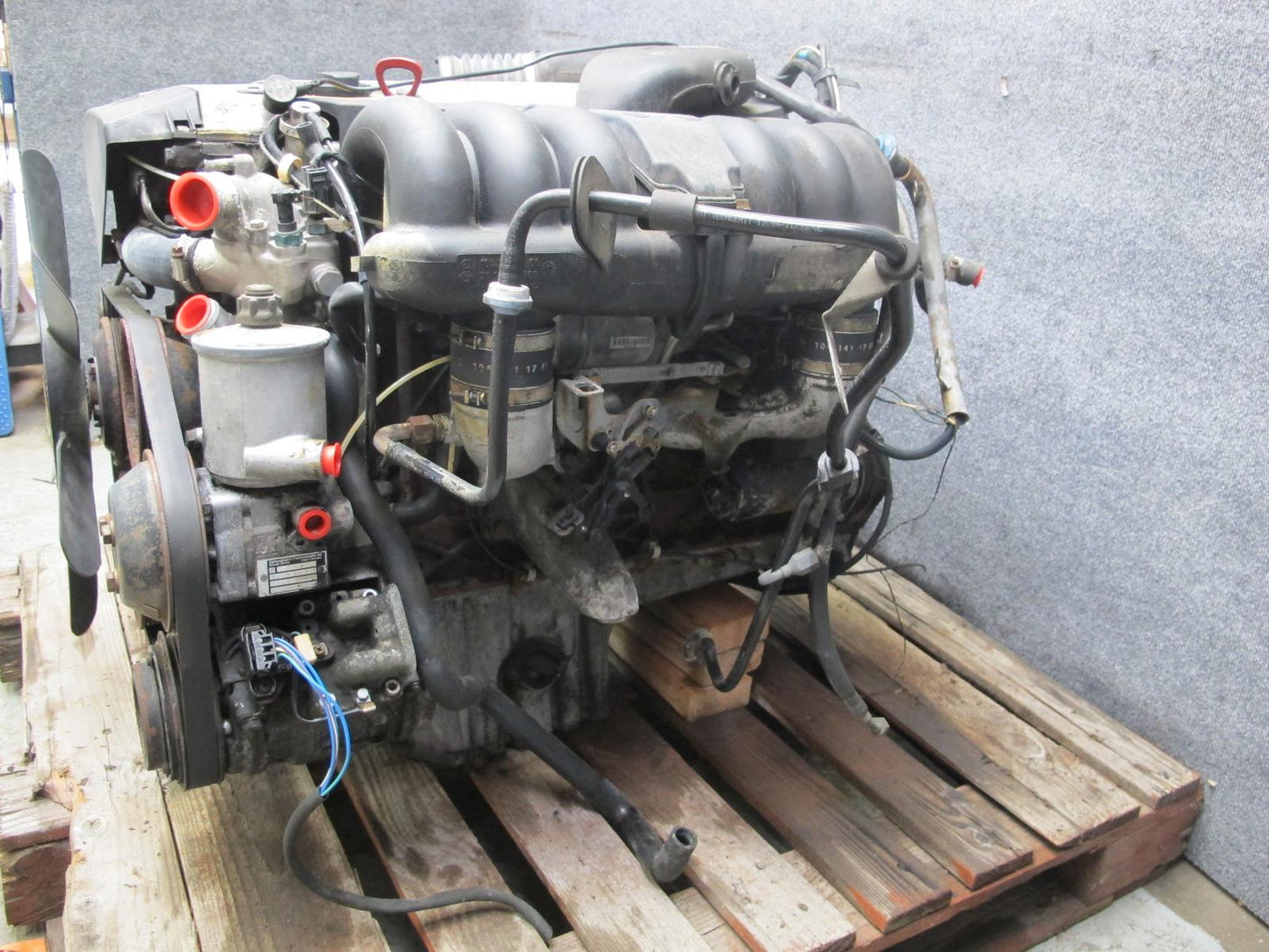 94-95 Mercedes W140 S320 3.2L M104 104.994 Complete Engine Motor OEM