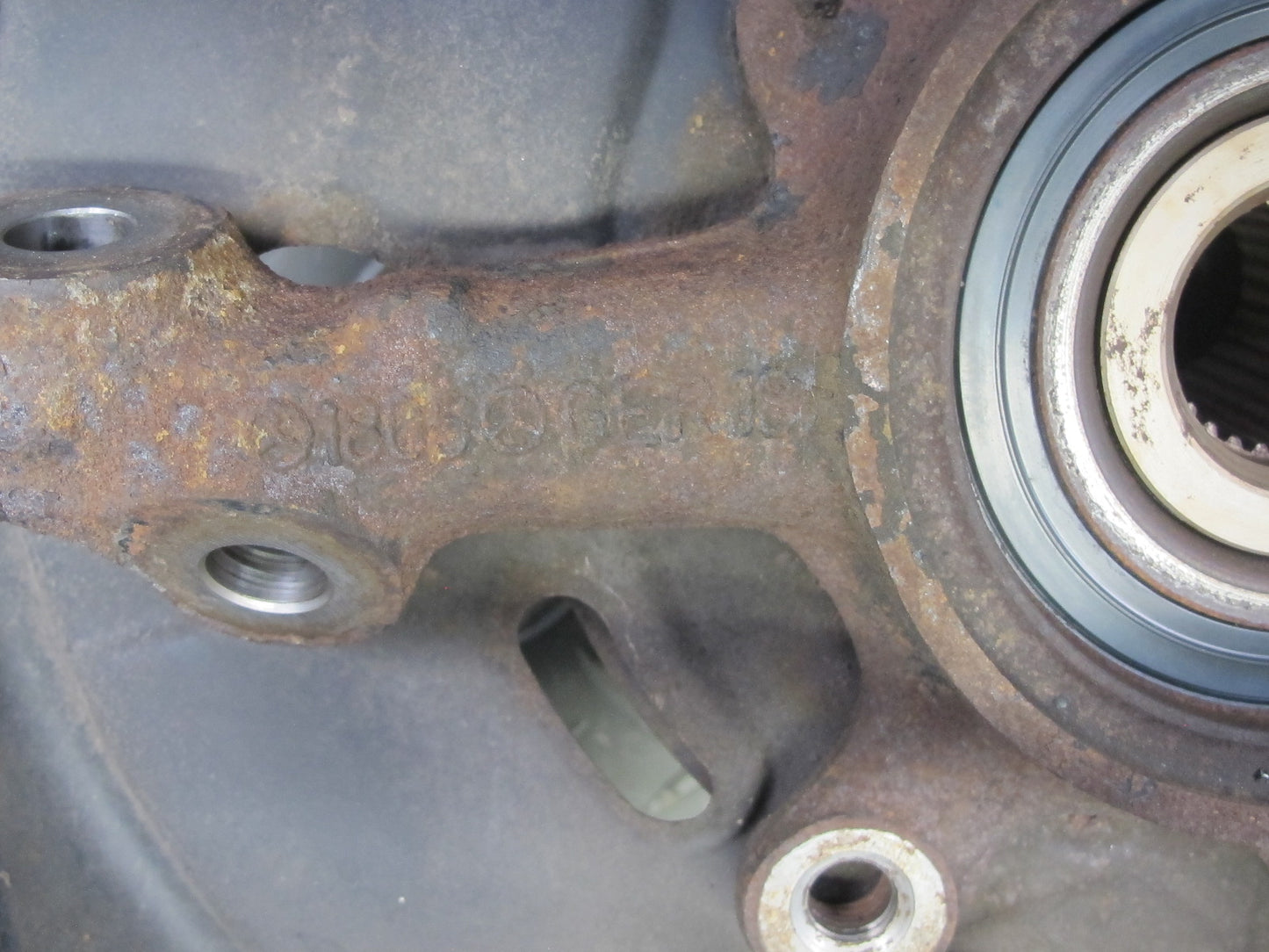 94-99 Mercedes W140 RWD Rear Left Spindle Knuckle Wheel Hub Bearing OEM