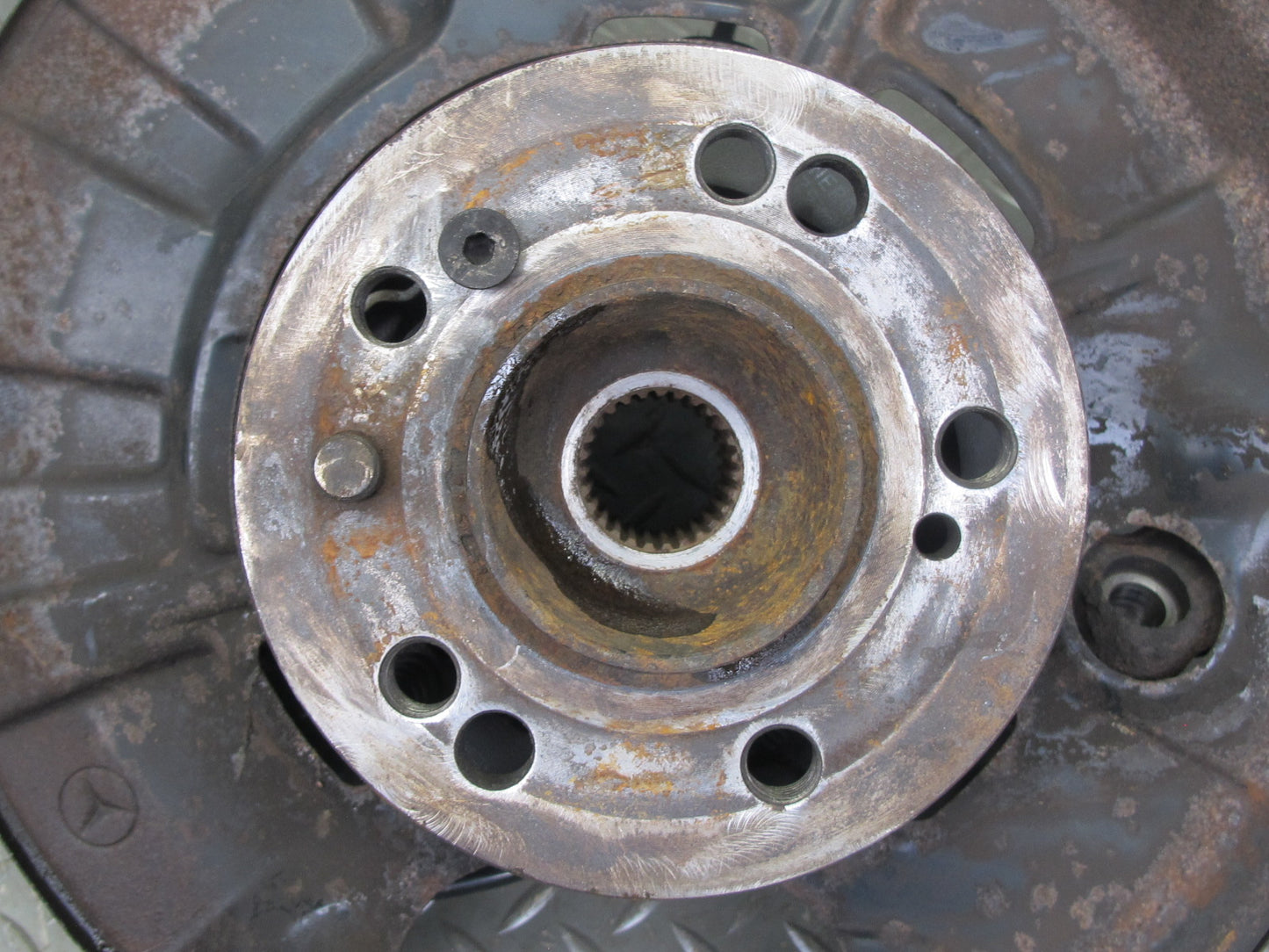 94-99 Mercedes W140 RWD Rear Left Spindle Knuckle Wheel Hub Bearing OEM