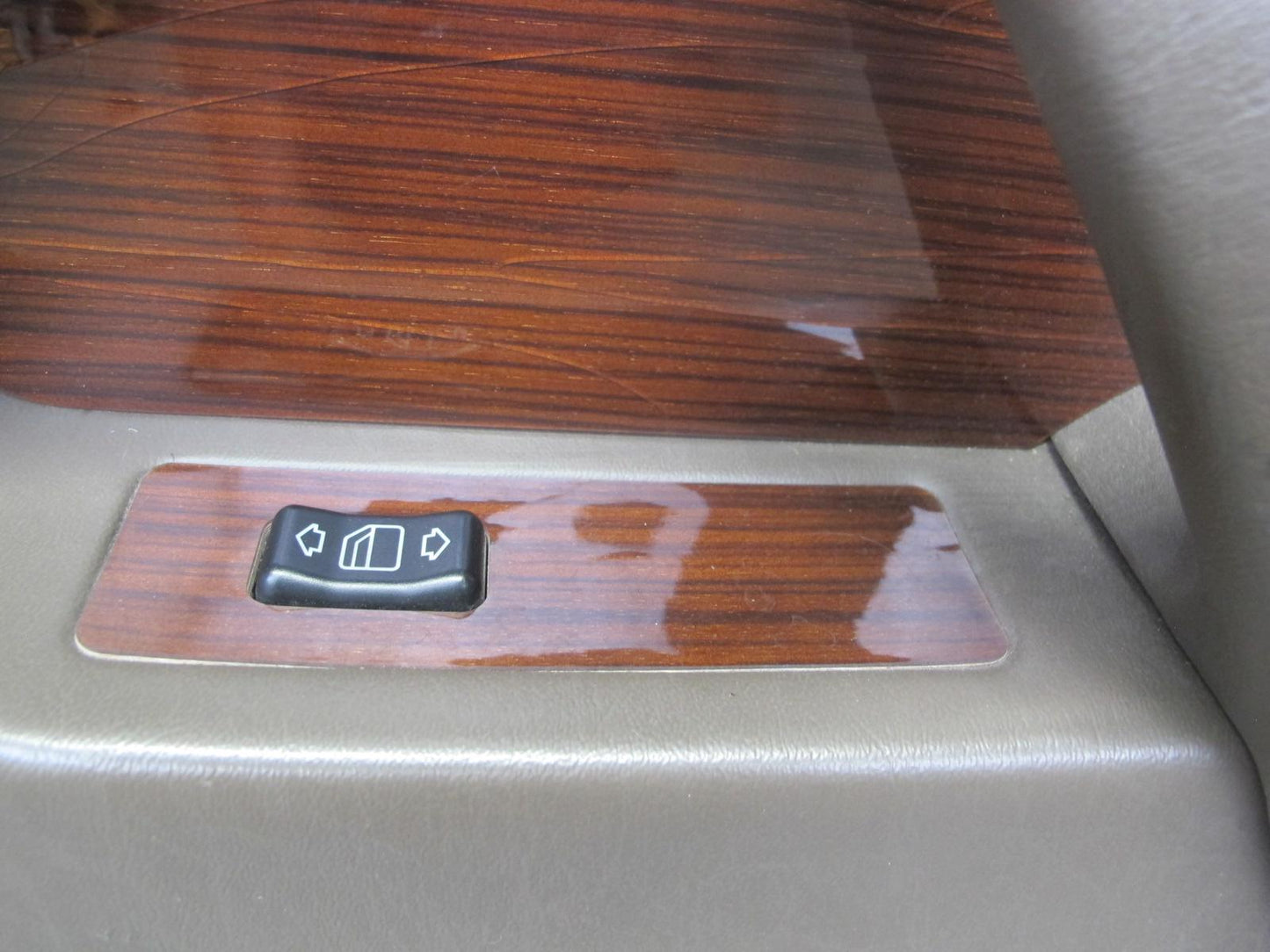 94-99 Mercedes W140 Sedan Rear Door Interior Wood Trim Cover Panel Set OEM