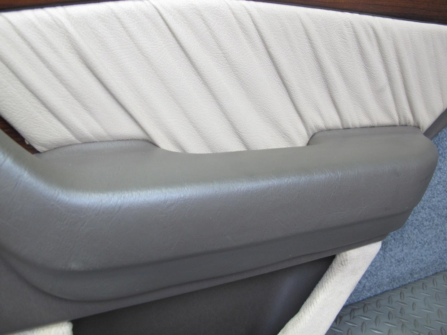 94-99 Mercedes W140 Sedan Rear Door Interior Wood Trim Cover Panel Set OEM