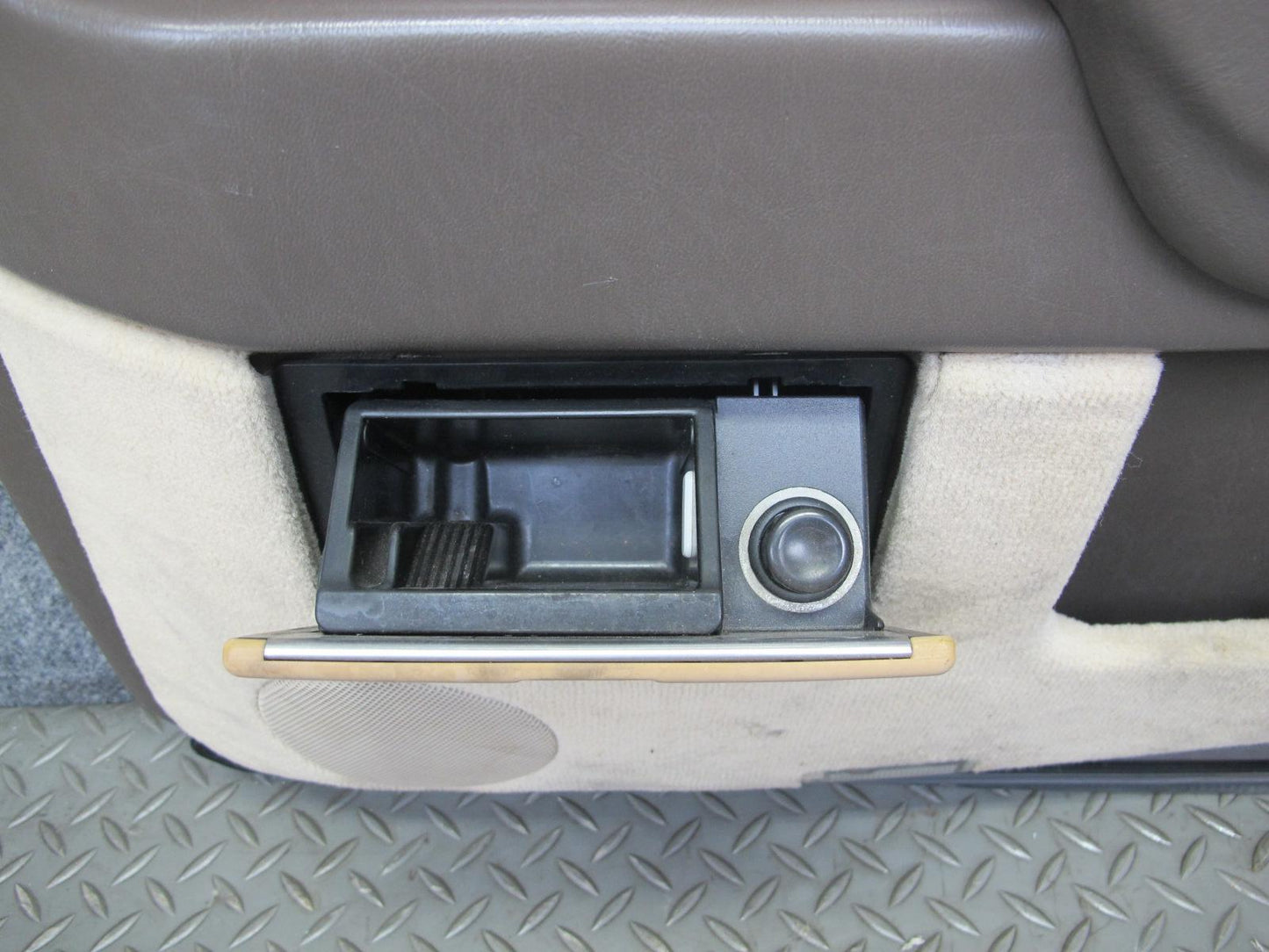 94-99 Mercedes W140 Sedan Rear Door Interior Wood Trim Cover Panel Set OEM
