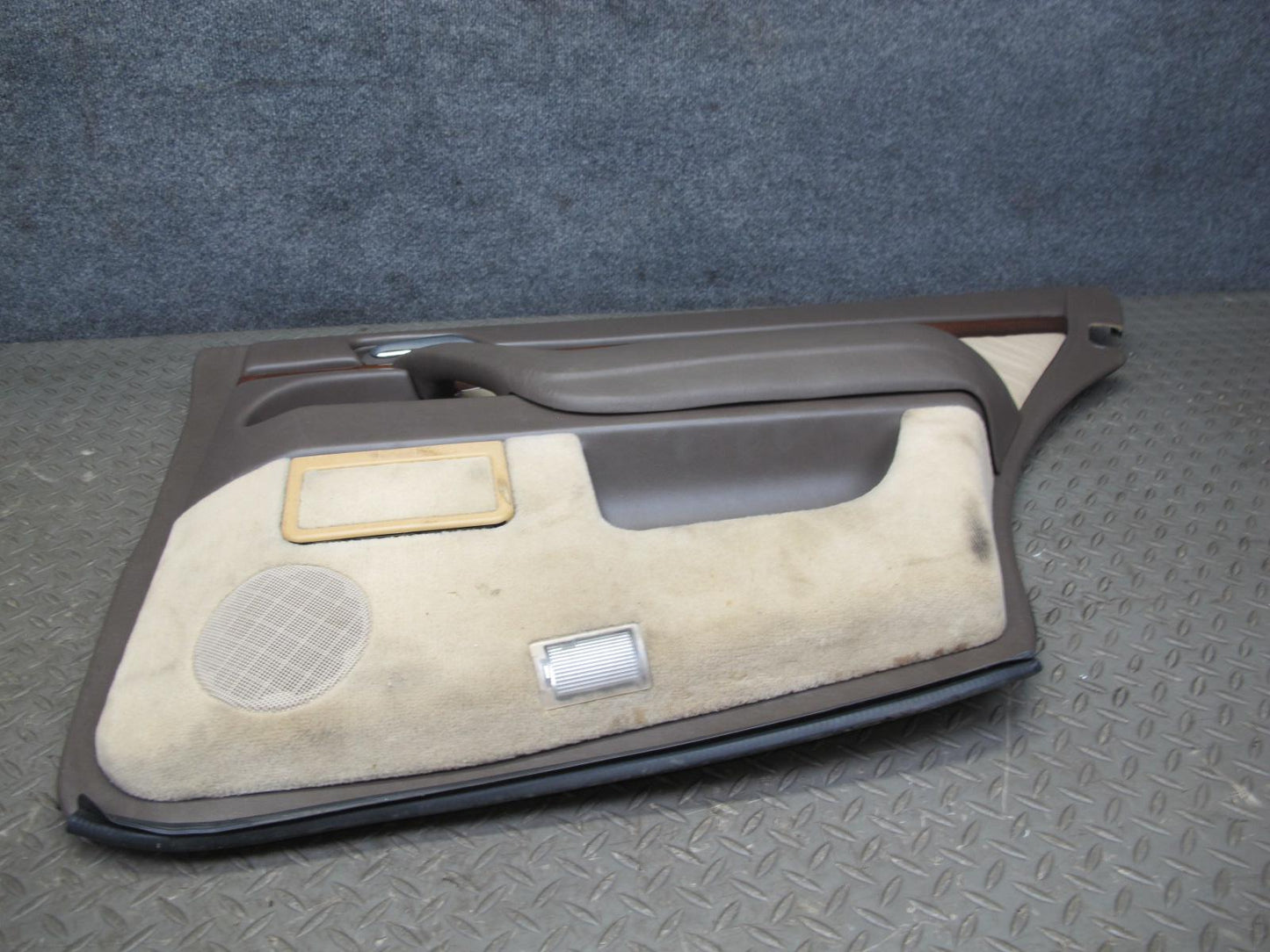 94-99 Mercedes W140 Sedan Rear Door Interior Wood Trim Cover Panel Set OEM