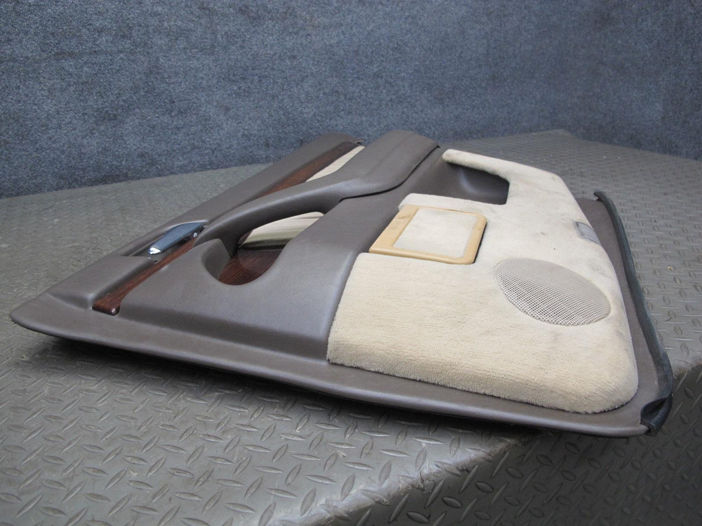 94-99 Mercedes W140 Sedan Rear Door Interior Wood Trim Cover Panel Set OEM