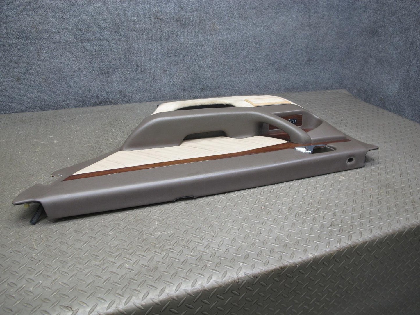 94-99 Mercedes W140 Sedan Rear Door Interior Wood Trim Cover Panel Set OEM