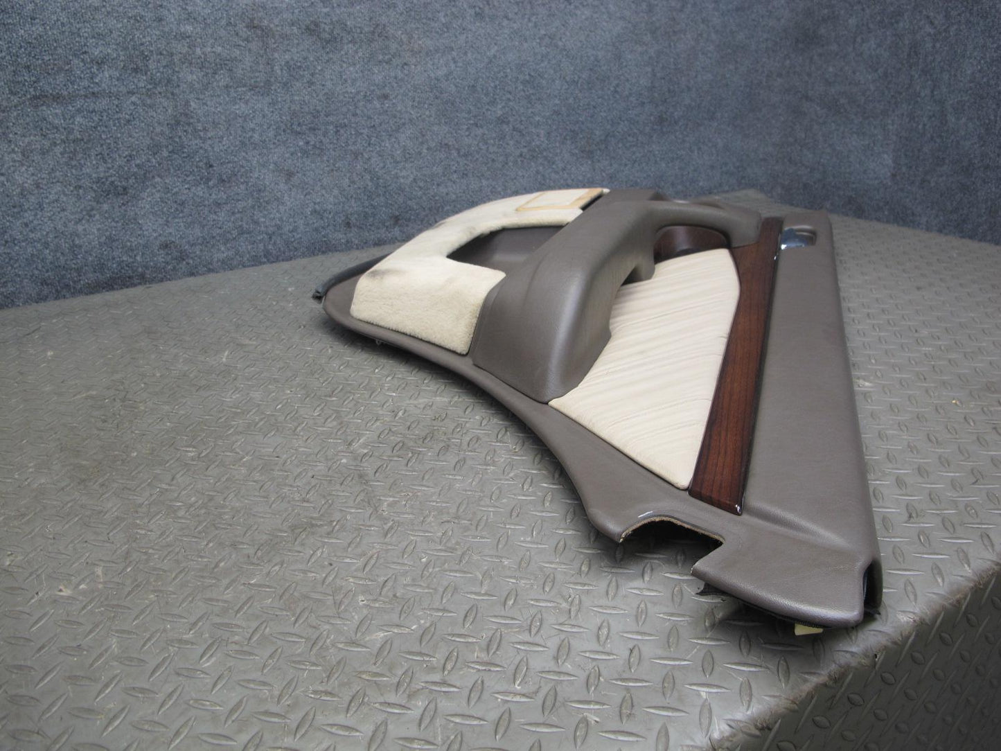 94-99 Mercedes W140 Sedan Rear Door Interior Wood Trim Cover Panel Set OEM
