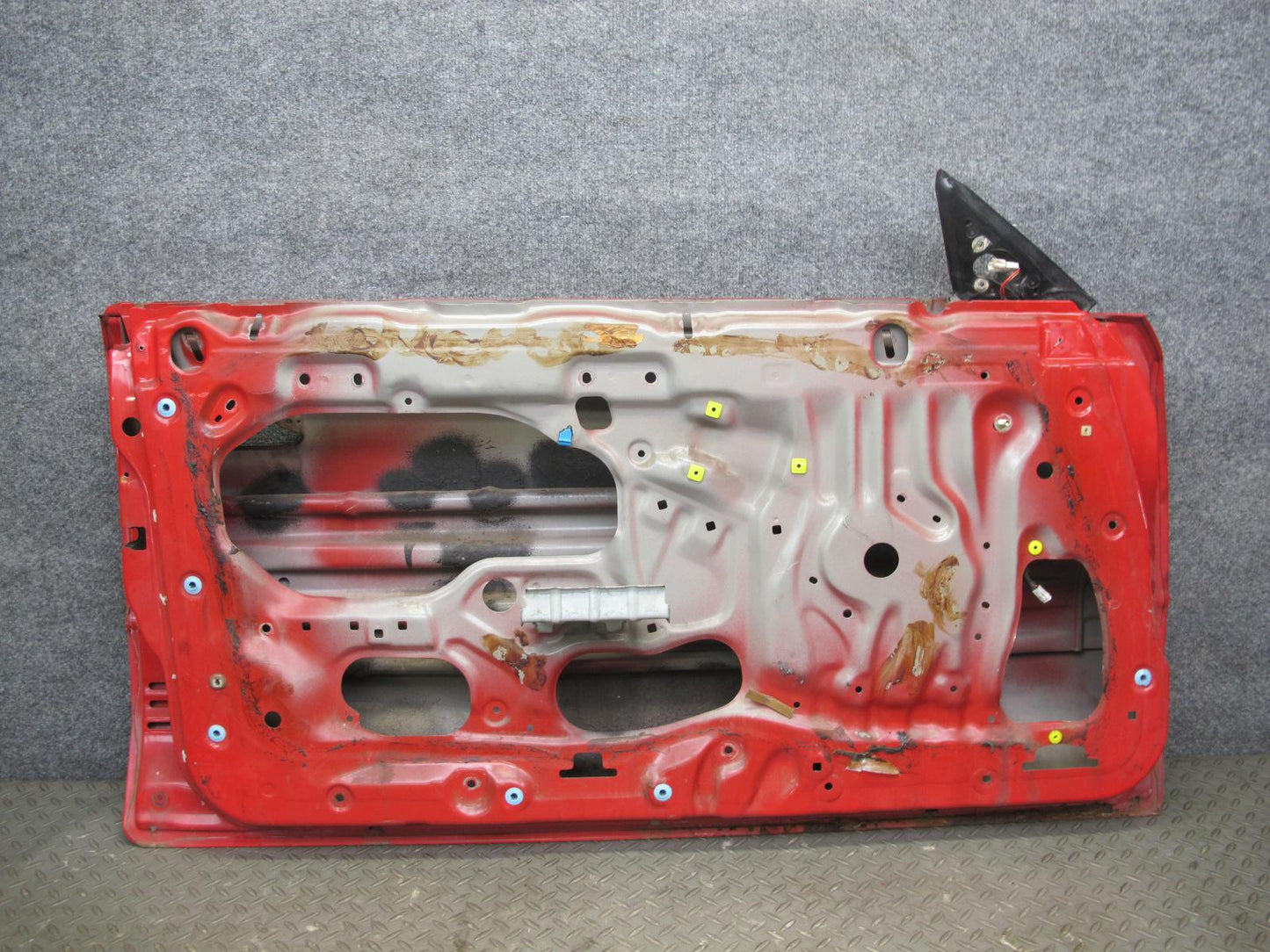 85-89 Toyota MR2 AW15 Left Driver Door Shell Panel Cover RED OEM