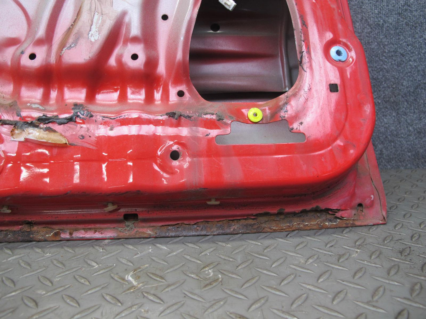 85-89 Toyota MR2 AW15 Left Driver Door Shell Panel Cover RED OEM