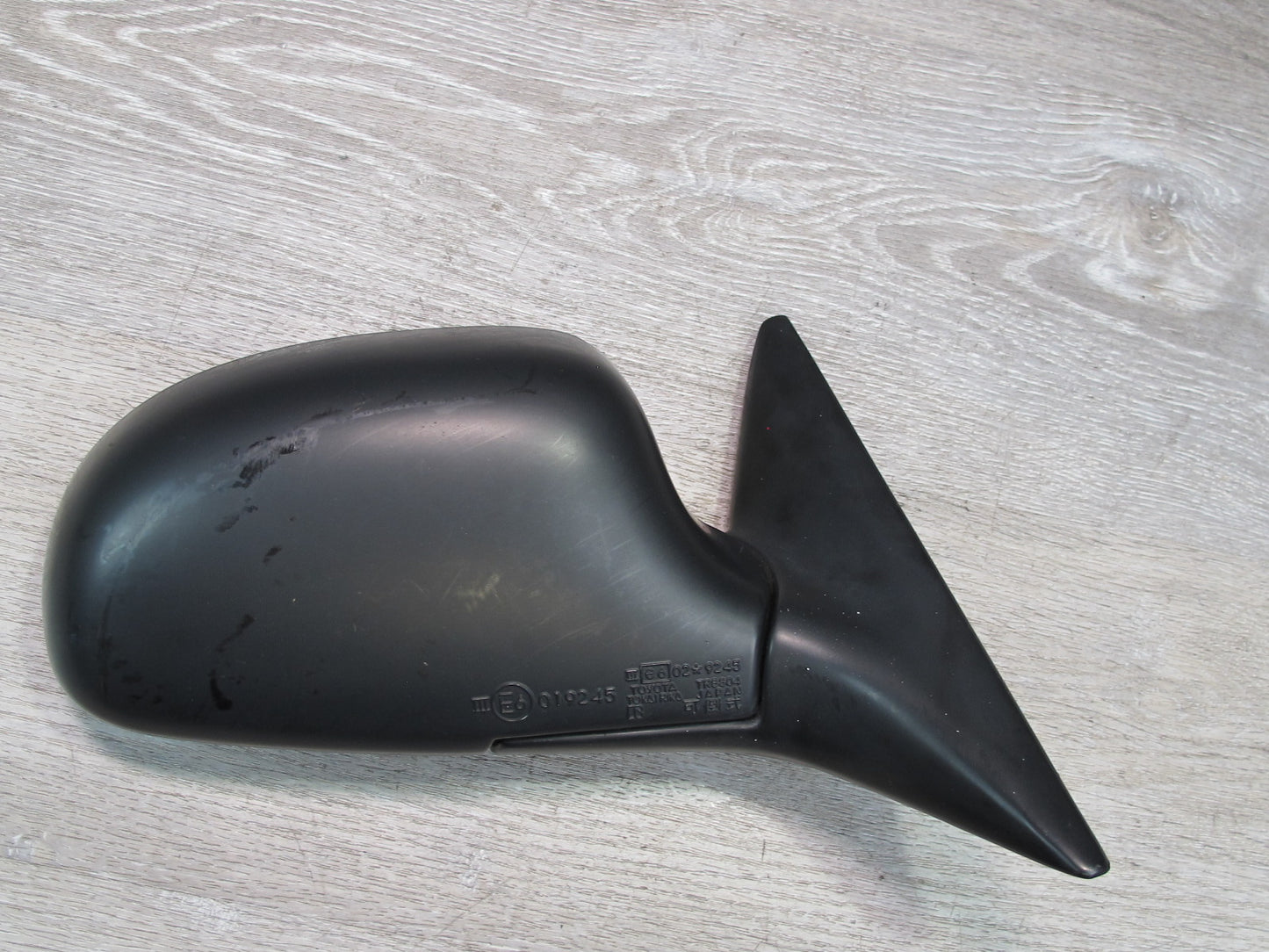 91-95 Toyota SW21L MR2 Right Pass Door Side View Power Mirror Black NO Glass OEM