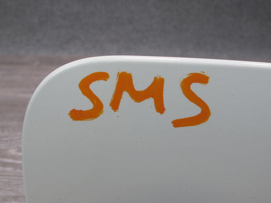 07-13 Mercedes W221 S-class Fuel Tank Filler Door Lid Arctic White w Housing OEM