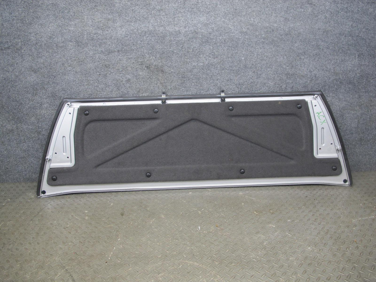 2004-2009 Cadillac XLR Convertible TOP Spoiler Wing Panel Cover Roof Trim Silver