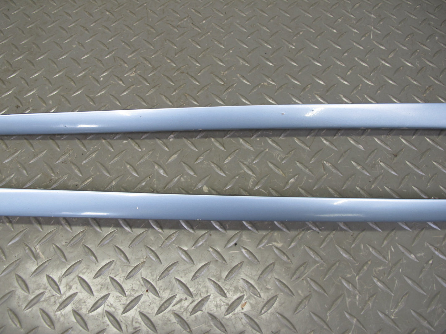 86-91 Mercedes W126 Sedan Front Windshield A Pillar Chrome Trim Molding Set OEM