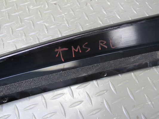 94-99 Mercedes W140 Rear Left Door B Pillar & Window Trim Molding Silver Set OEM