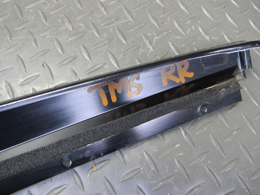 94-99 Mercedes W140 Rear Right Door B Pillar & Window Trim Molding Silver Set