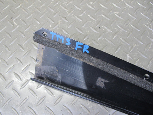 94-99 Mercedes W140 Front Right Door B Pillar & Window Trim Molding Silver Set