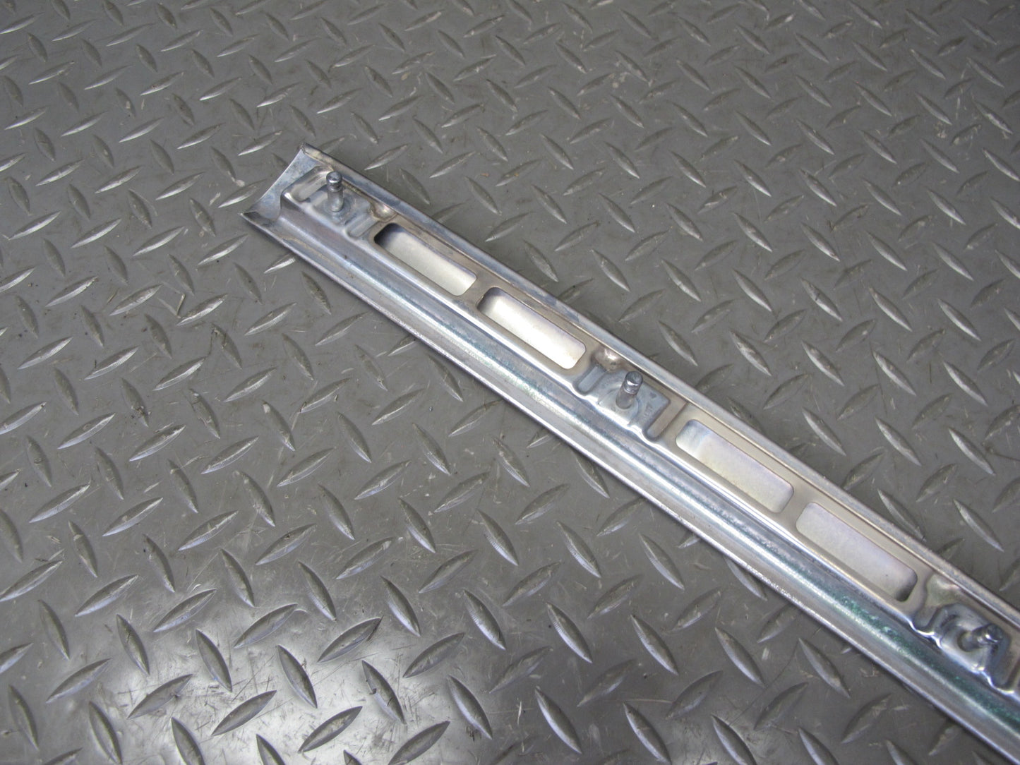 94-99 Mercedes W140 Rear Bumper Left Center Right Chrome Trim Molding Set OEM