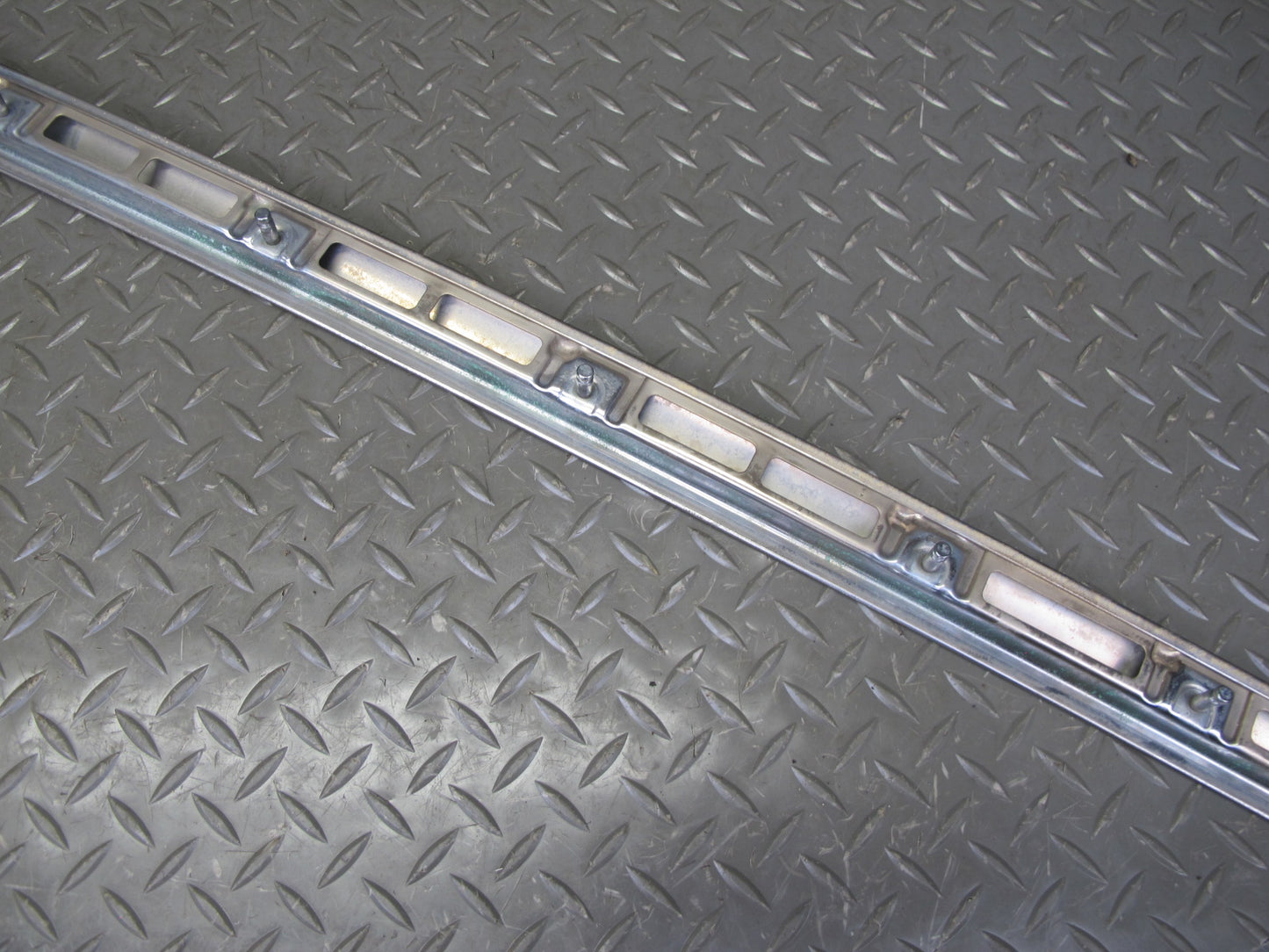 94-99 Mercedes W140 Rear Bumper Left Center Right Chrome Trim Molding Set OEM
