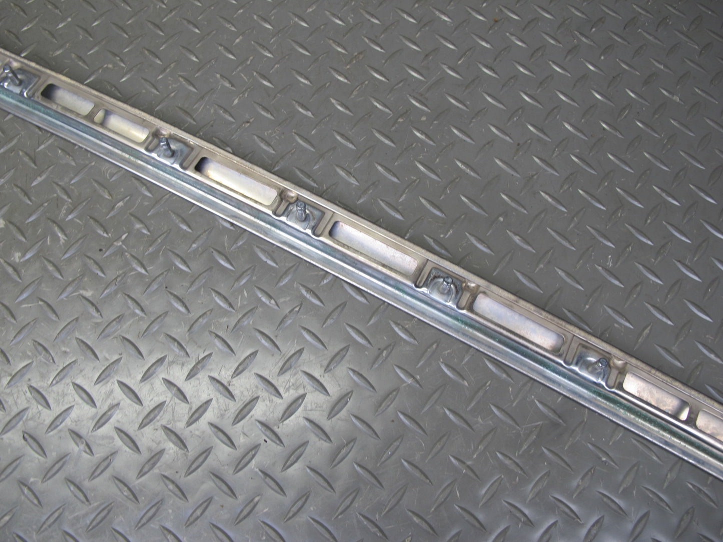 94-99 Mercedes W140 Rear Bumper Left Center Right Chrome Trim Molding Set OEM