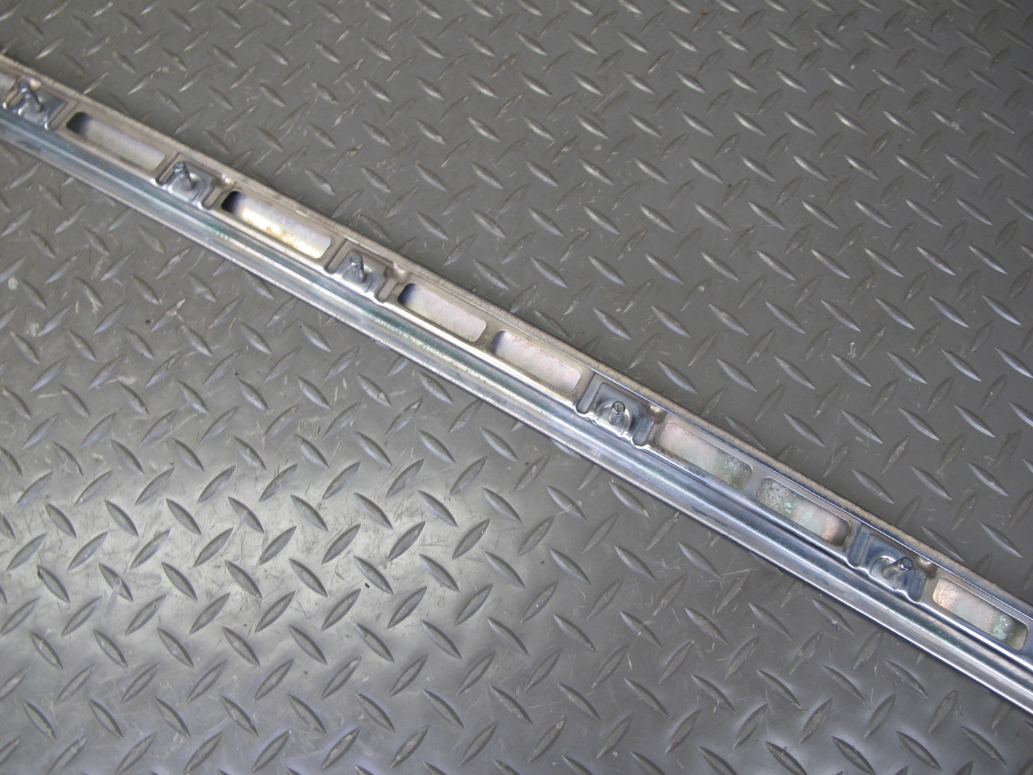94-99 Mercedes W140 Rear Bumper Left Center Right Chrome Trim Molding Set OEM