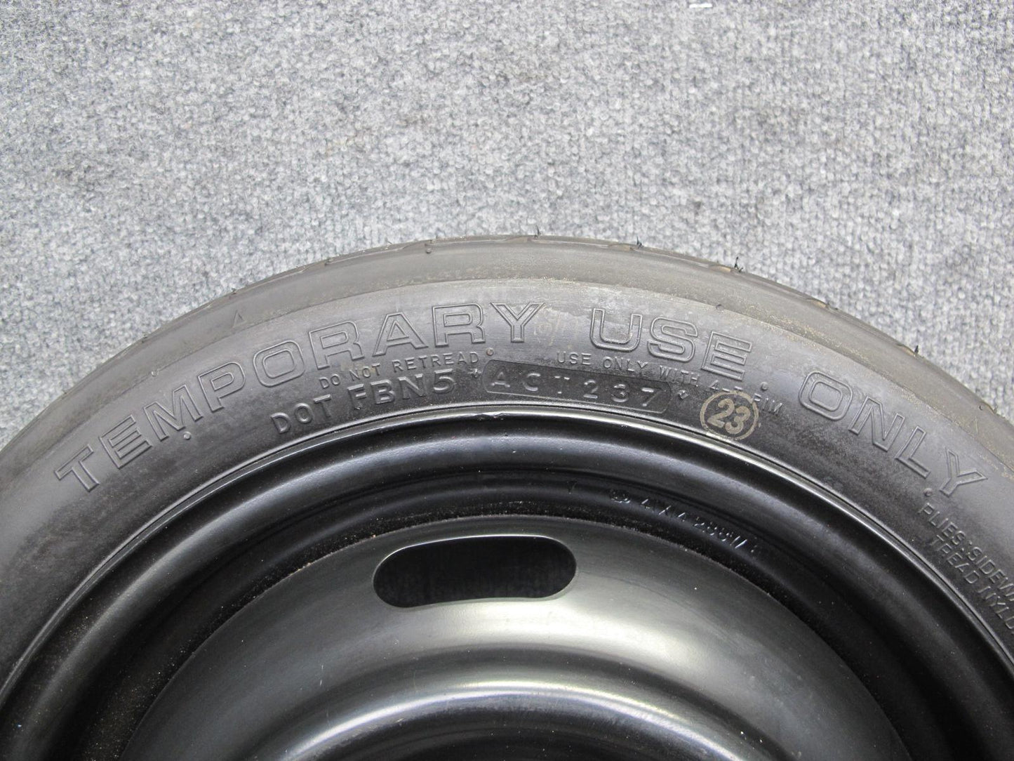 85-89 Toyota MR2 AW15 Spare Tire R14 14" Wheel 14x4J 125/70 OEM