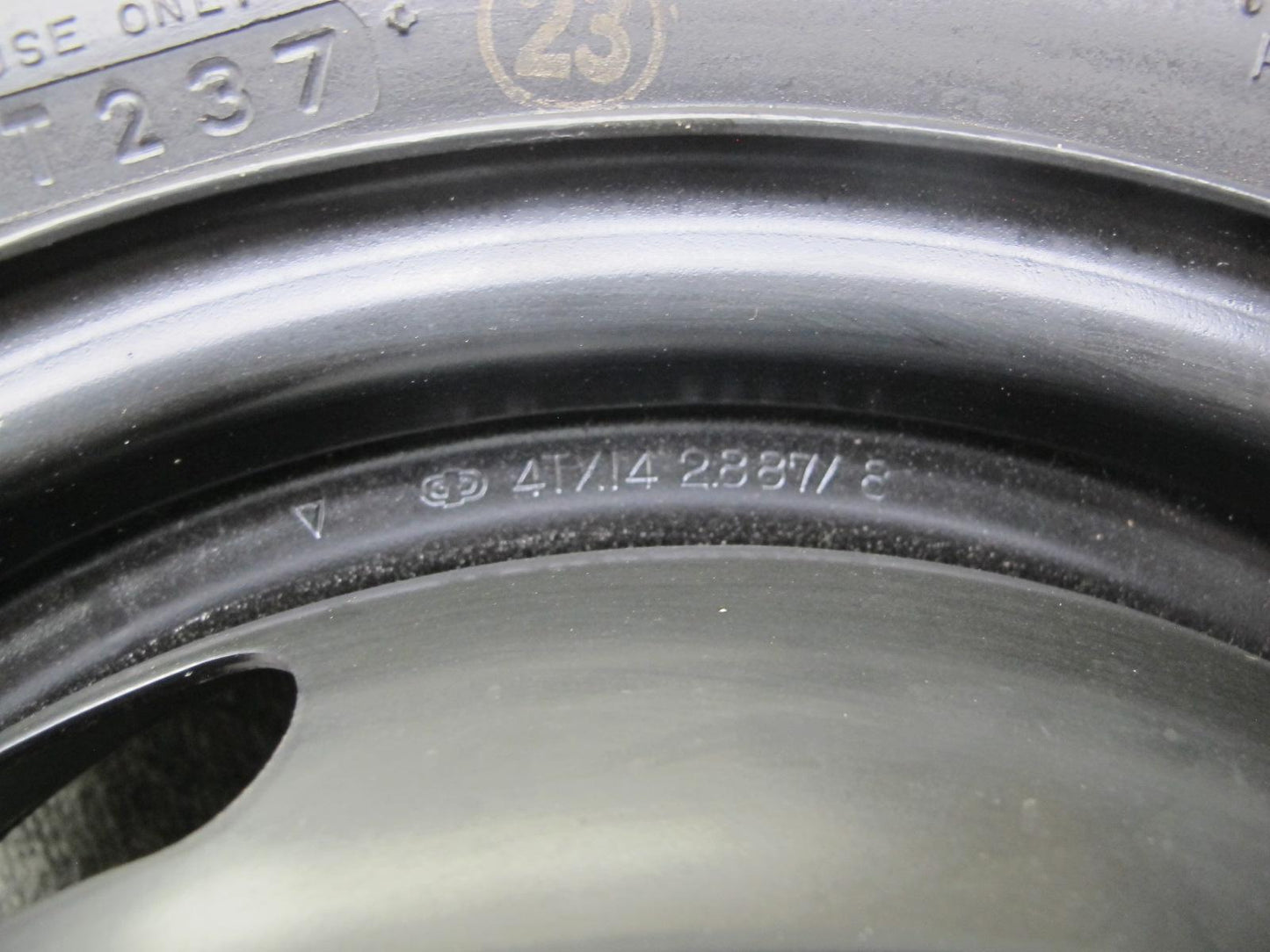85-89 Toyota MR2 AW15 Spare Tire R14 14" Wheel 14x4J 125/70 OEM
