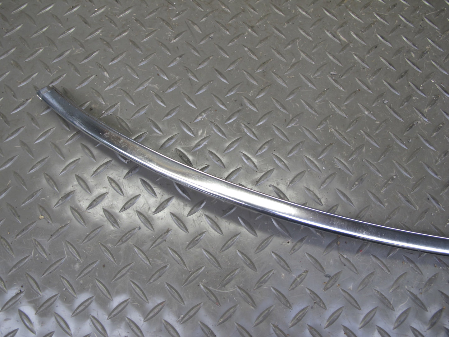 86-91 Mercedes W126 Rear Window Chrome Trim Molding Weatherstrip Seal Set OEM