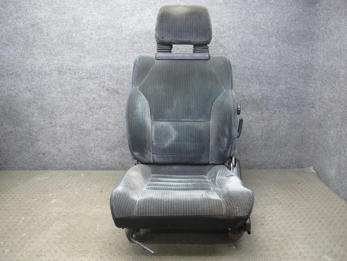 85-89 Toyota MR2 Set of 2 Front Left & Right Velour Seat Blue OEM