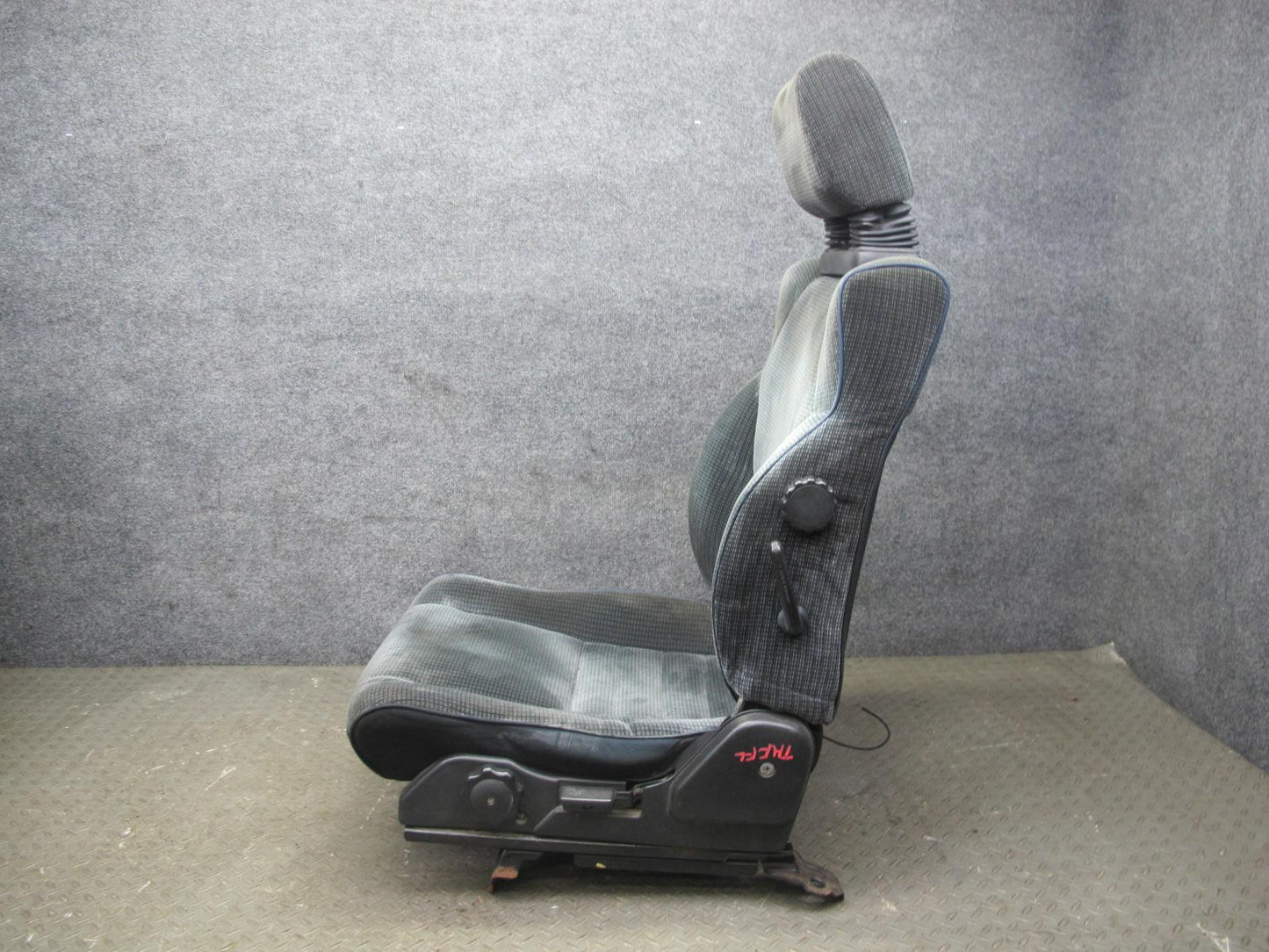 85-89 Toyota MR2 Set of 2 Front Left & Right Velour Seat Blue OEM
