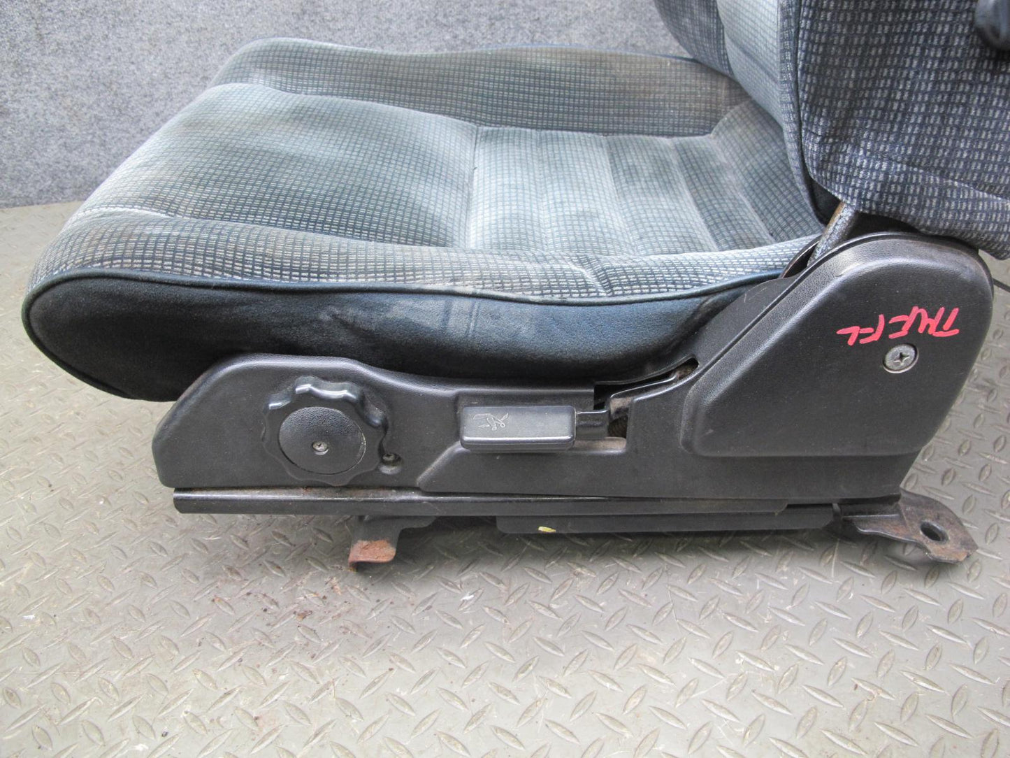 85-89 Toyota MR2 Set of 2 Front Left & Right Velour Seat Blue OEM
