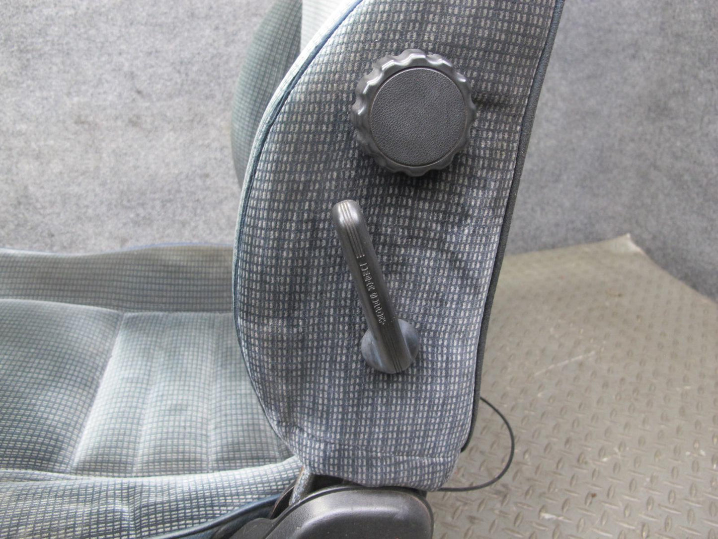 85-89 Toyota MR2 Set of 2 Front Left & Right Velour Seat Blue OEM
